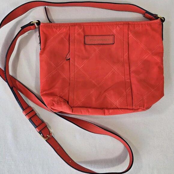 Vera Bradley Handbags - Preppy Poly solid Crossbody Shoulder Bag Orange Blue VERA BRADLEY